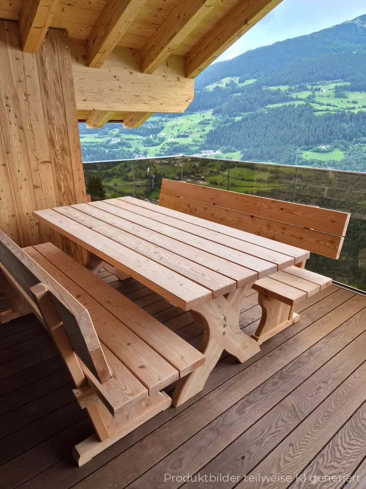 Gartengarnitur Lärchenholz